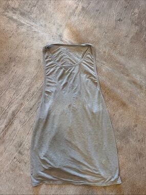 Athleta Light Gray Racerback Tank Dress